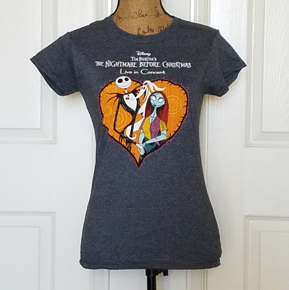 Disney's Nightmare before Christmas Live in concert black graphic tee size Med. - Picture 3 of 8